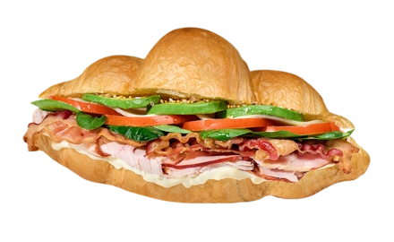 Turkey Avocado BLT Croissant Sandwich