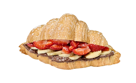 croissant Nutella Banana & Strawberry photo