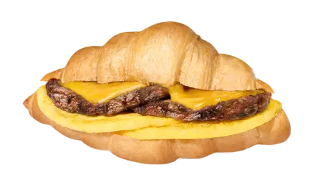 Hearty Breakfast – Sausage Patty Croissant 🥐🍳🌭