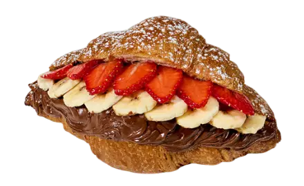 Decadent Treat – Nutella Strawberry Banana Croissant 🥐🍓🍌🍫