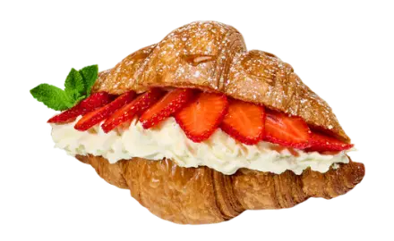 Sweet Indulgence – Strawberry Mascarpone Croissant 🥐🍓🧀
