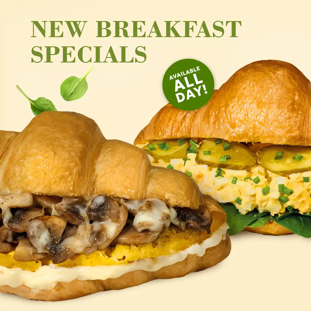 Start Your Day Right with New Breakfast Croissants!